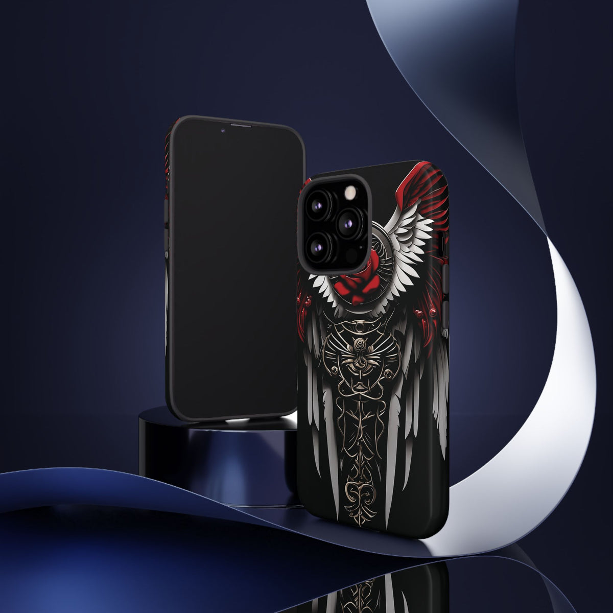 Phone Case - Tough - Red Angel Wings