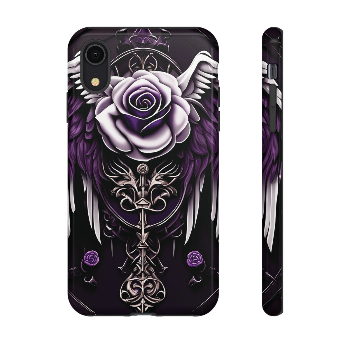 Phone Case - Tough - Purple Angel Wings