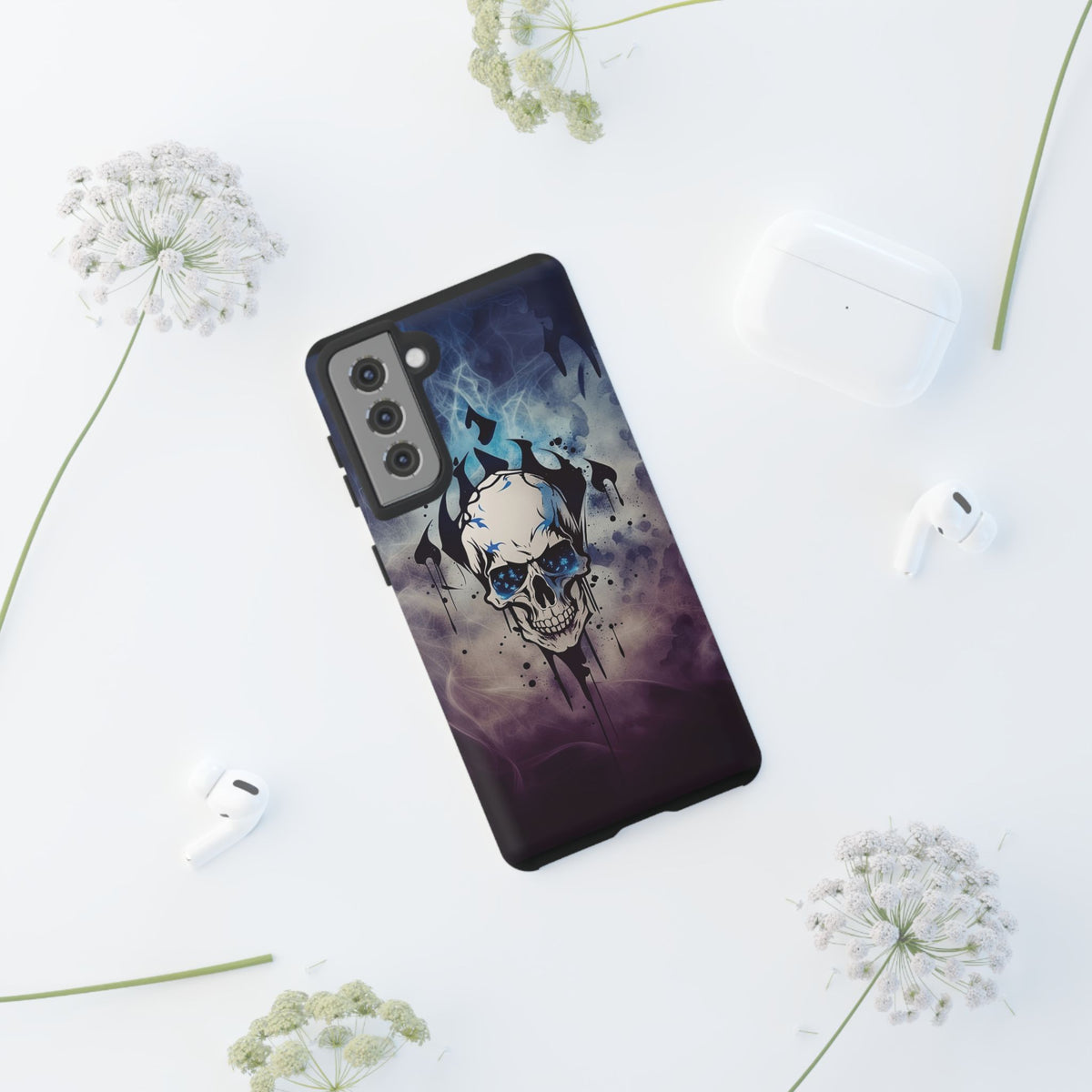 Phone Case - Tough - Blue Skull