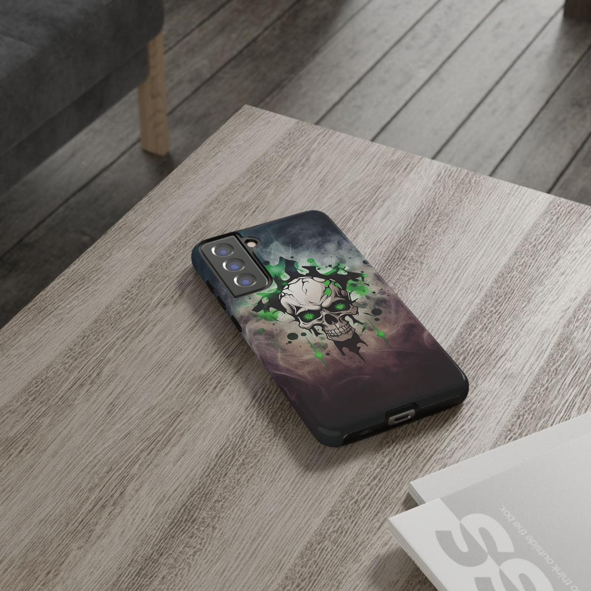 Phone Case - Tough - Green Skull