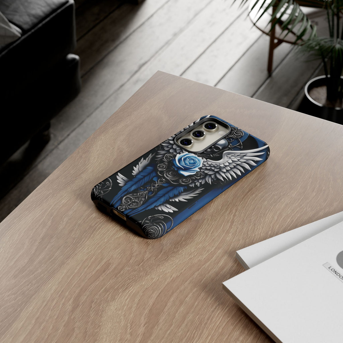 Phone Case - Tough - Blue Angel Wings