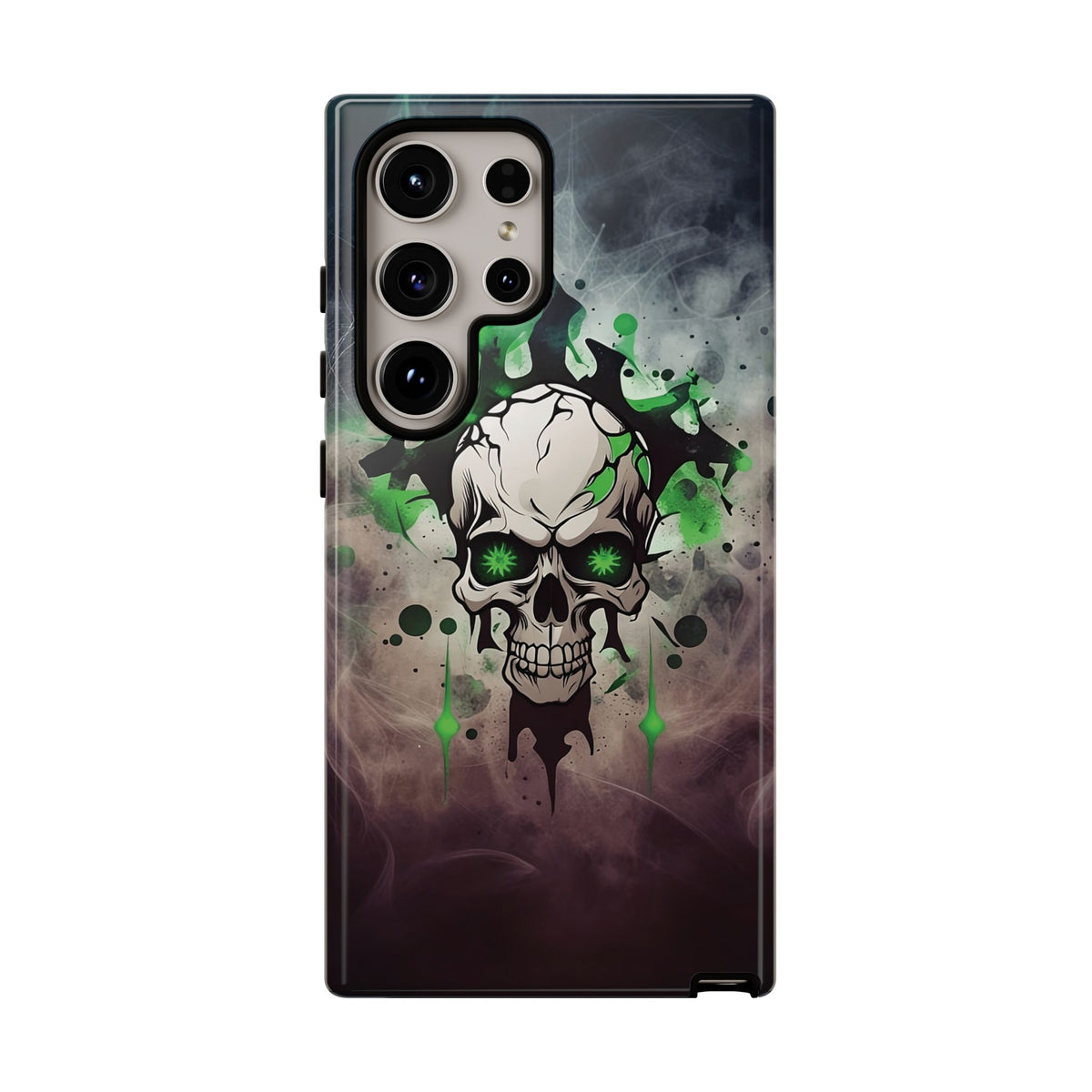 Phone Case - Tough - Green Skull