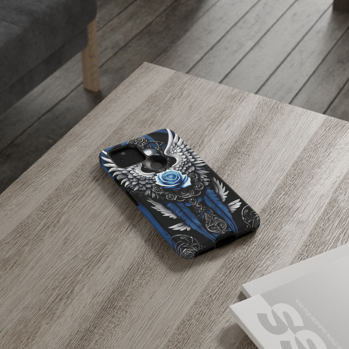Phone Case - Tough - Blue Angel Wings
