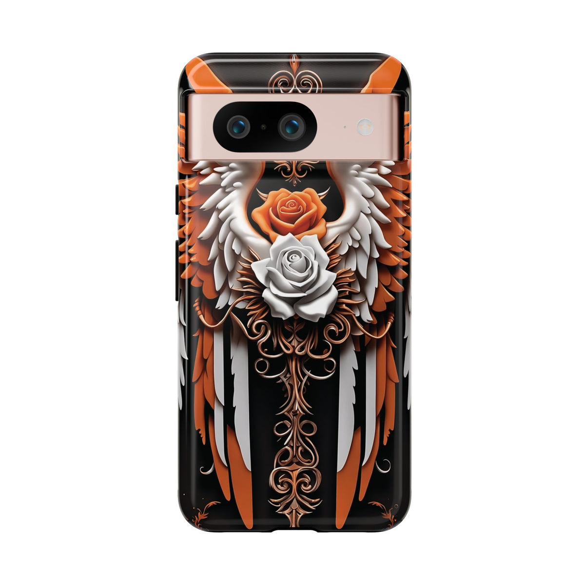 Phone Case - Tough - Orange Angel Wings