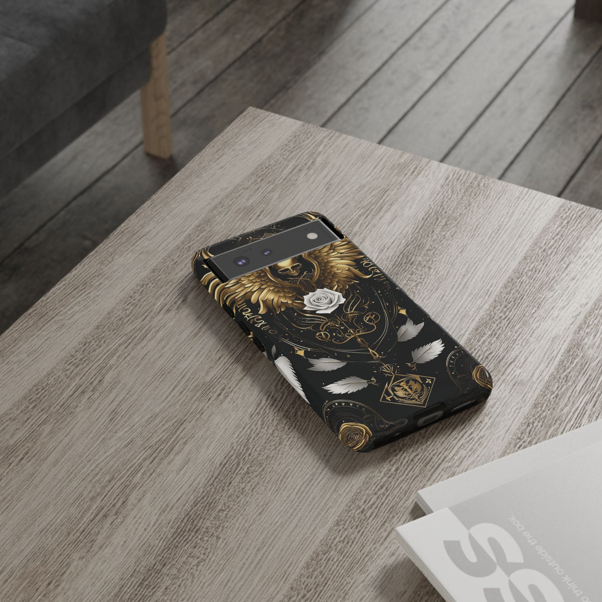 Phone Case - Tough - Gold Angel Wings