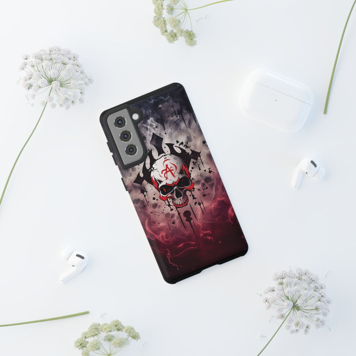Phone Case - Tough - Red Skull