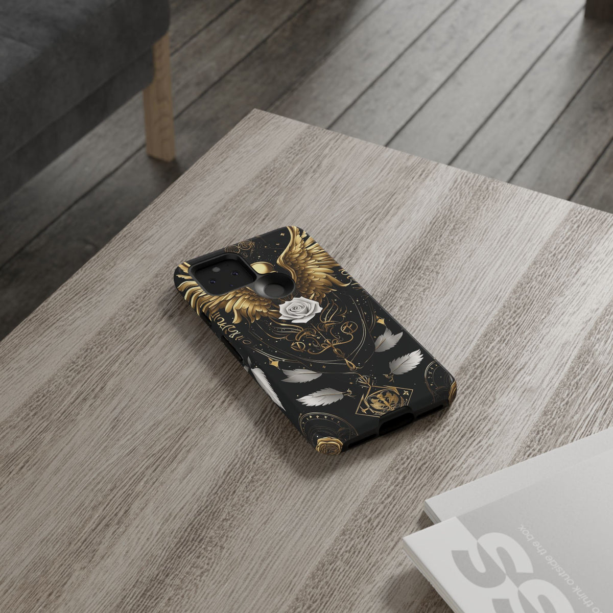 Phone Case - Tough - Gold Angel Wings
