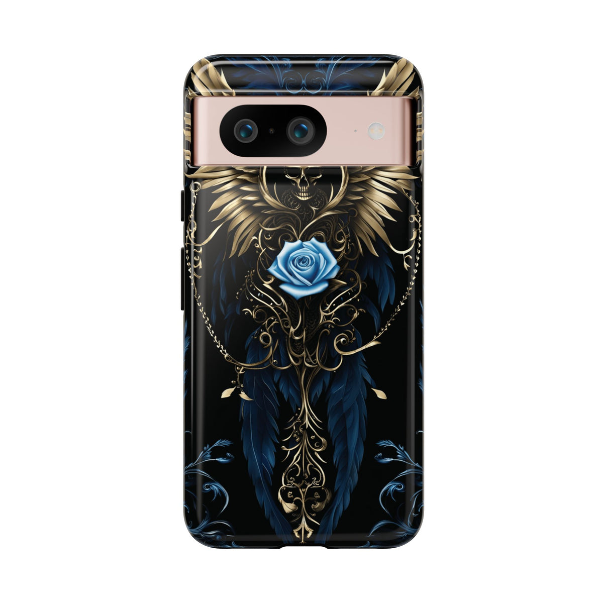 Phone Case - Tough - Blue Skull & Wings