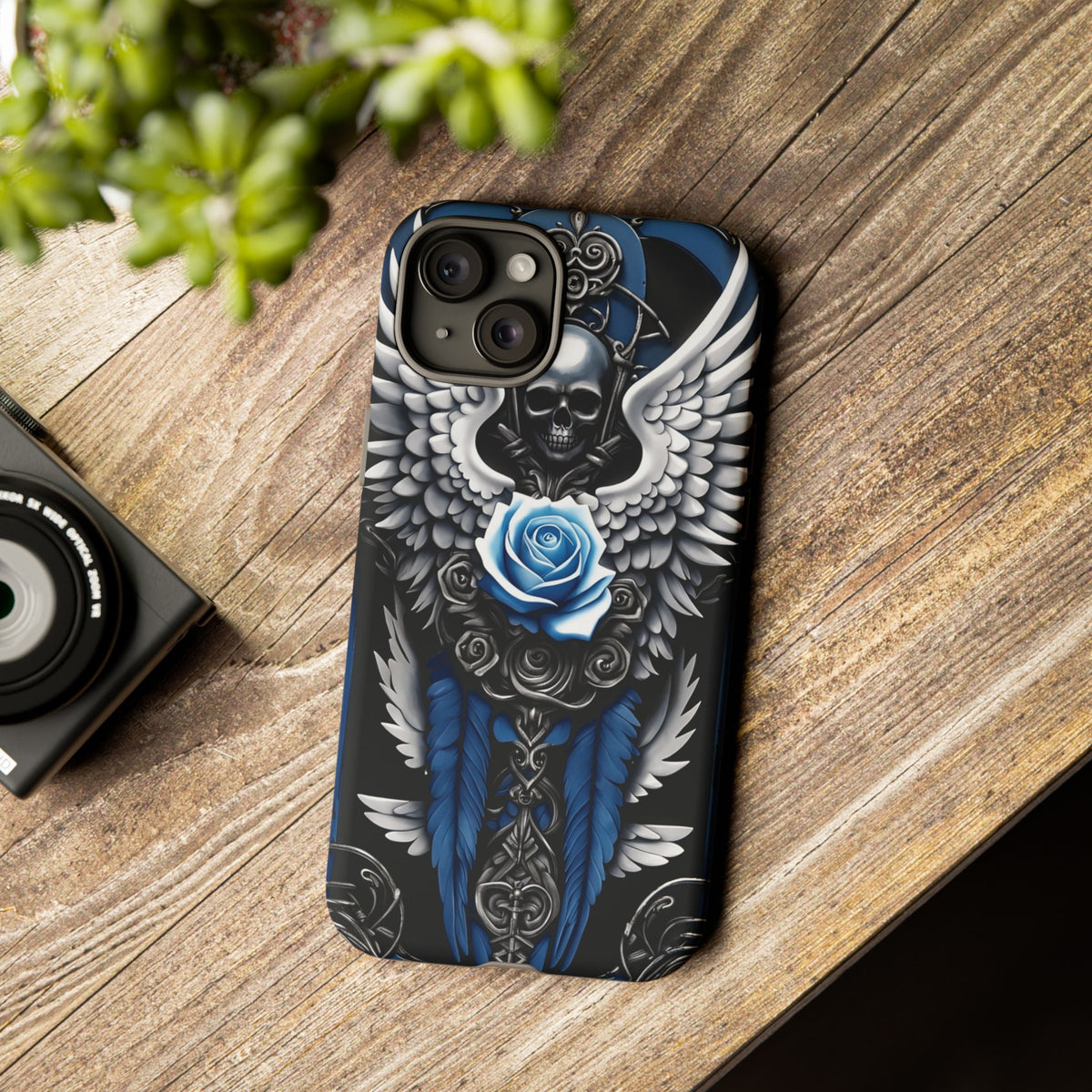 Phone Case - Tough - Blue Angel Wings