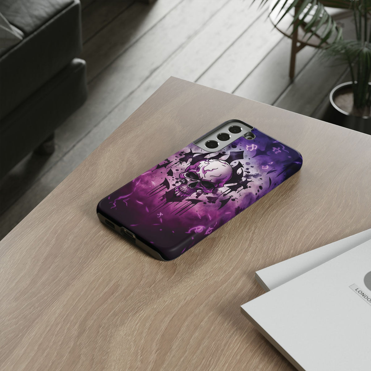 Phone Case - Tough - Purple Skull