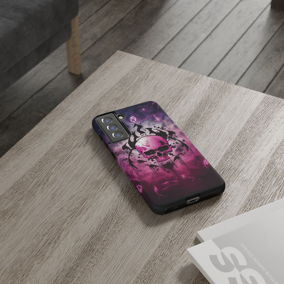 Phone Case - Tough - Pink Skull