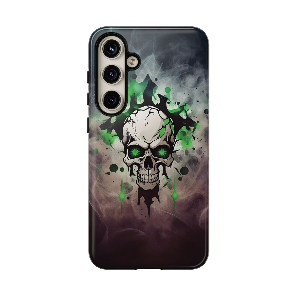 Phone Case - Tough - Green Skull