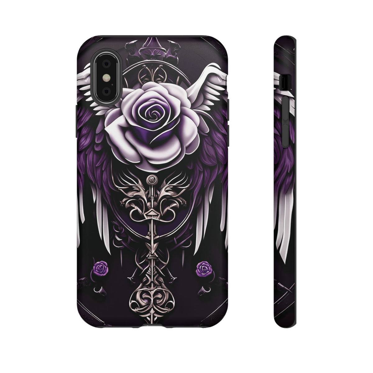Phone Case - Tough - Purple Angel Wings
