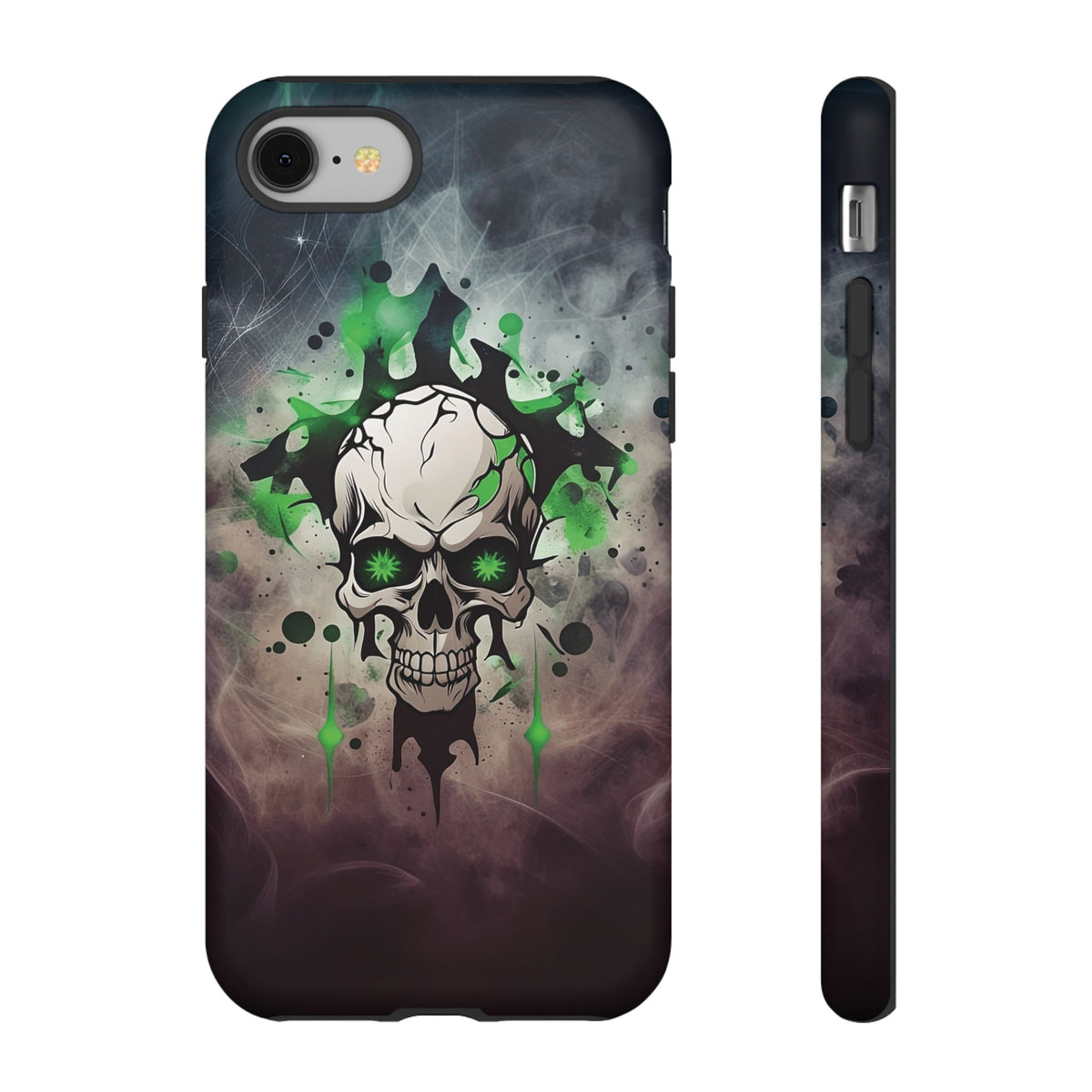 Phone Case - Tough - Green Skull
