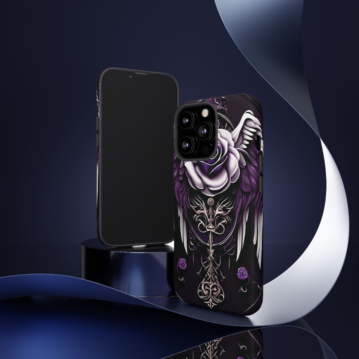 Phone Case - Tough - Purple Angel Wings