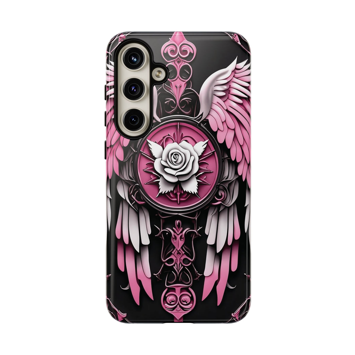 Phone Case - Tough - Pink Angel Wings