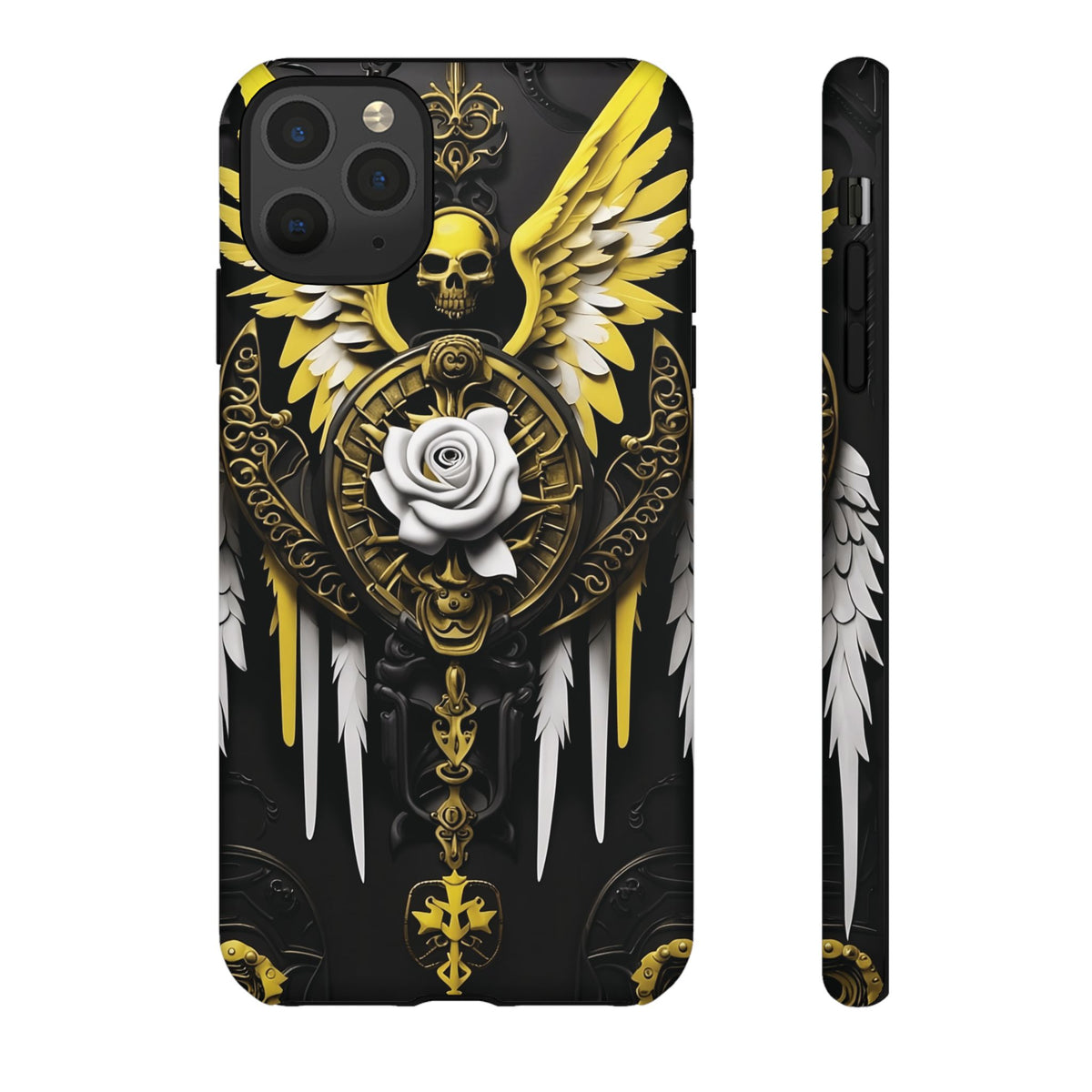Phone Case - Tough - Yellow Angel Wings