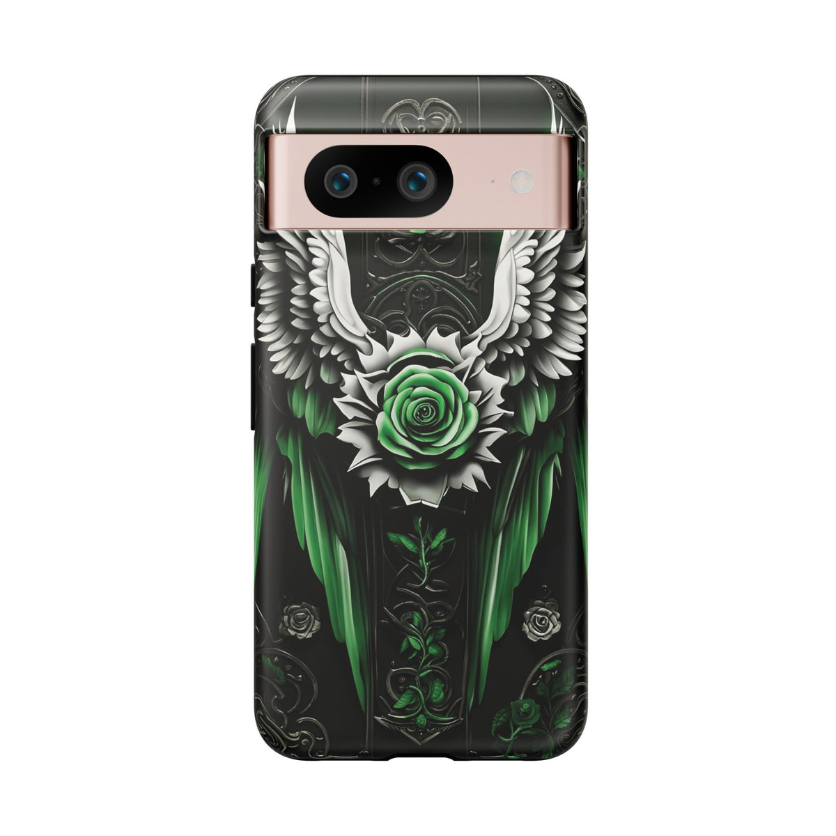 Phone Case - Tough - Green Angel Wings