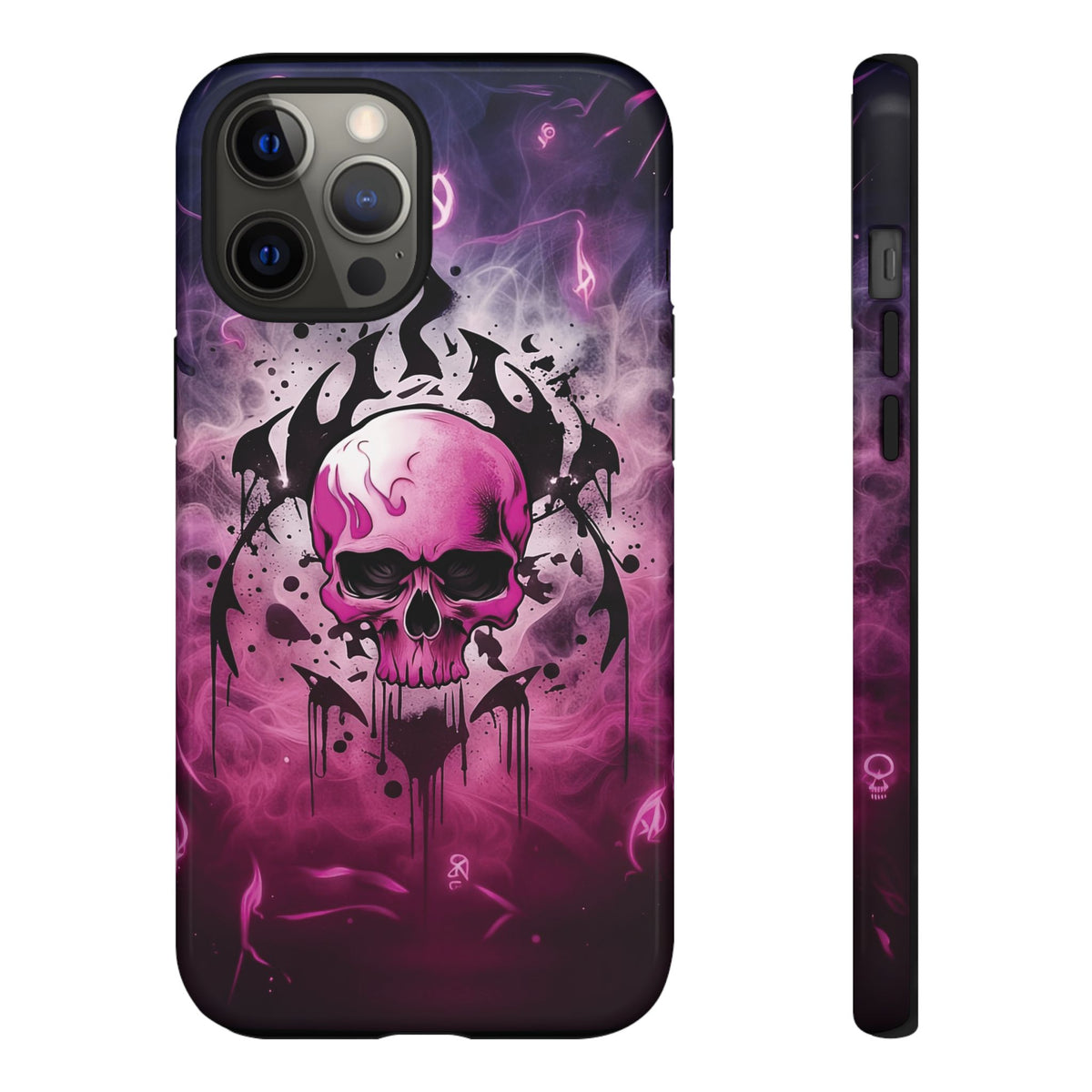 Phone Case - Tough - Pink Skull
