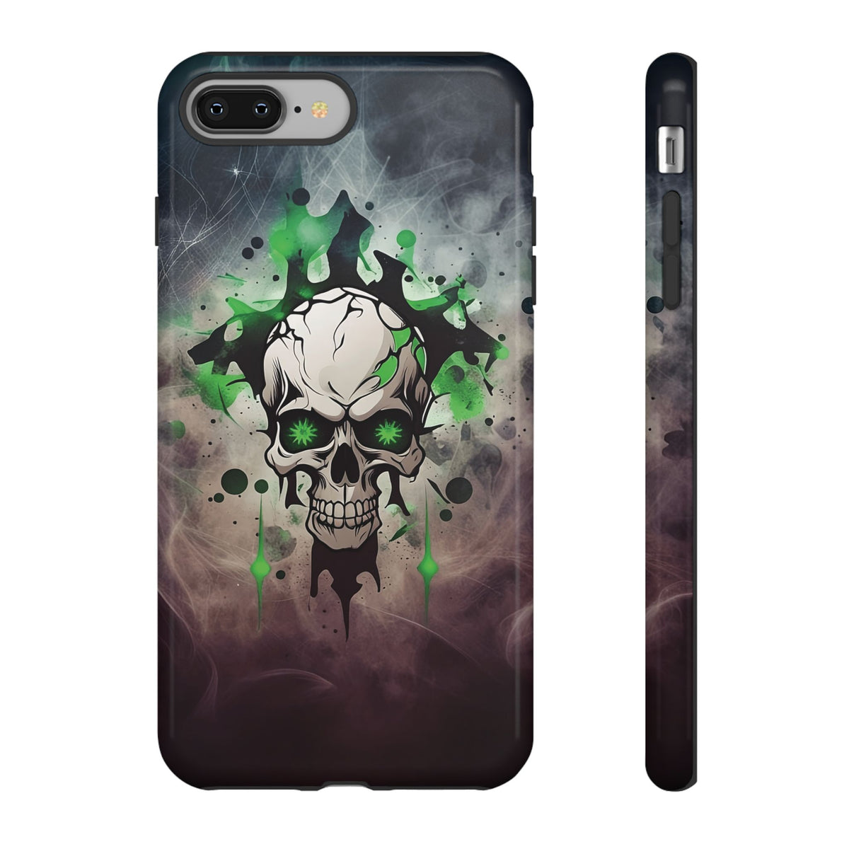 Phone Case - Tough - Green Skull
