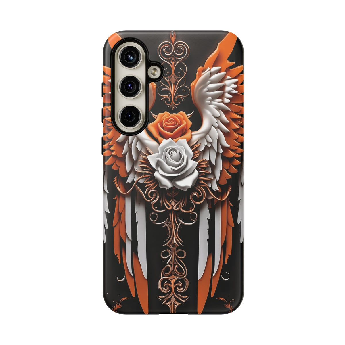 Phone Case - Tough - Orange Angel Wings