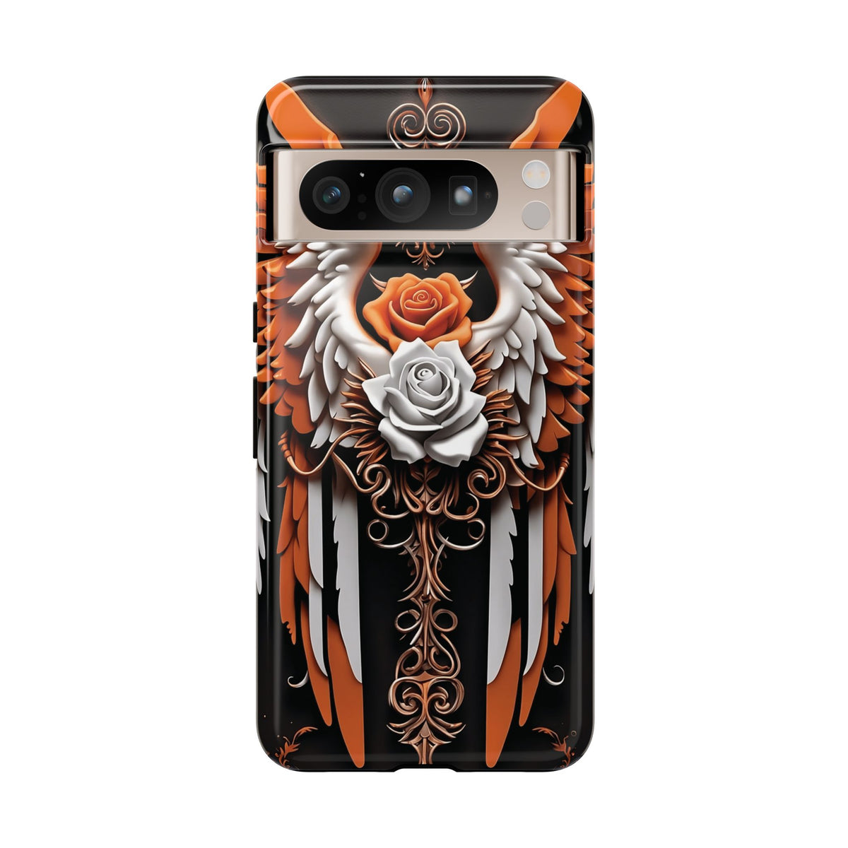 Phone Case - Tough - Orange Angel Wings