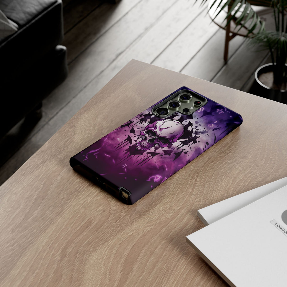 Phone Case - Tough - Purple Skull