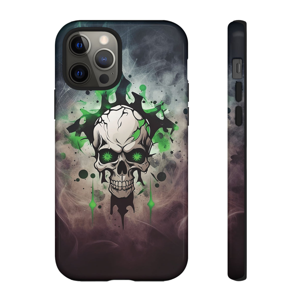 Phone Case - Tough - Green Skull