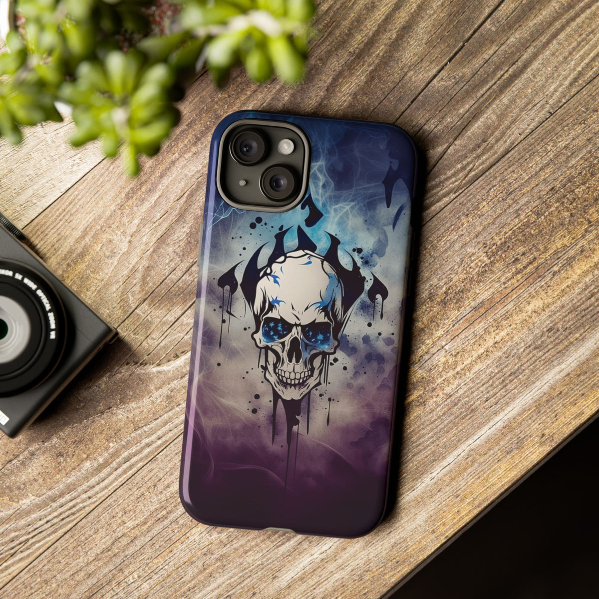 Phone Case - Tough - Blue Skull