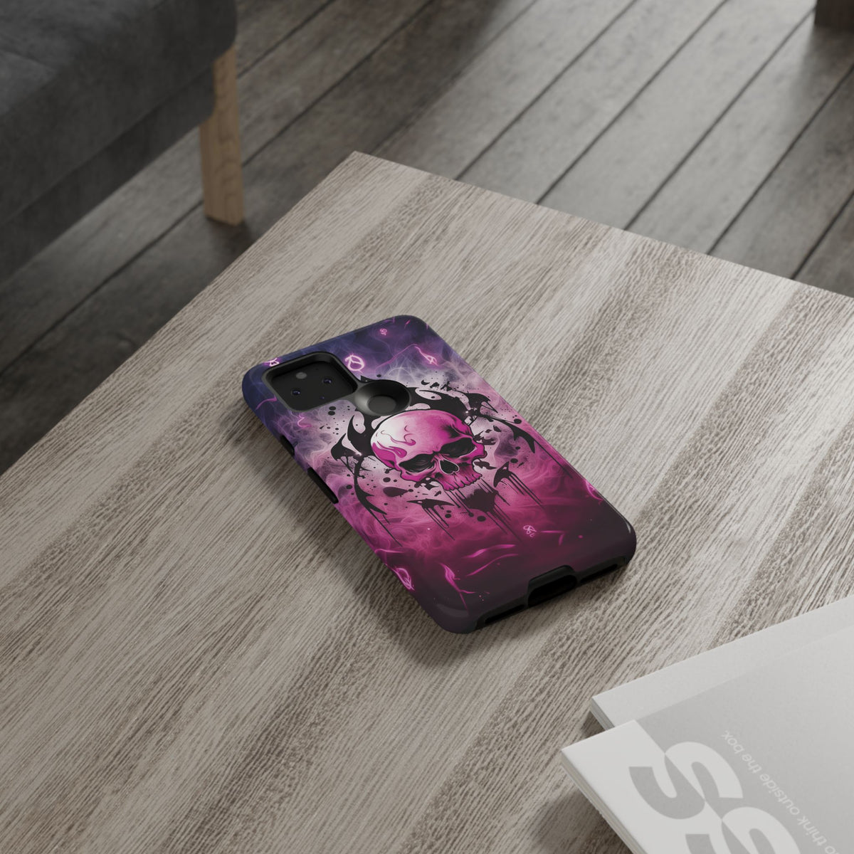 Phone Case - Tough - Pink Skull