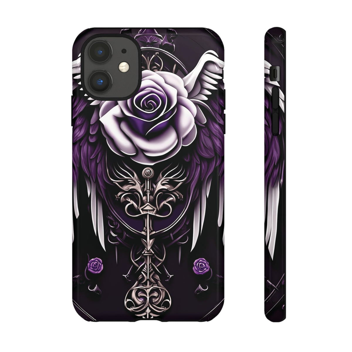 Phone Case - Tough - Purple Angel Wings