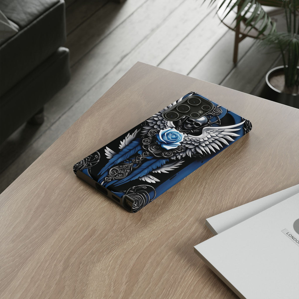 Phone Case - Tough - Blue Angel Wings