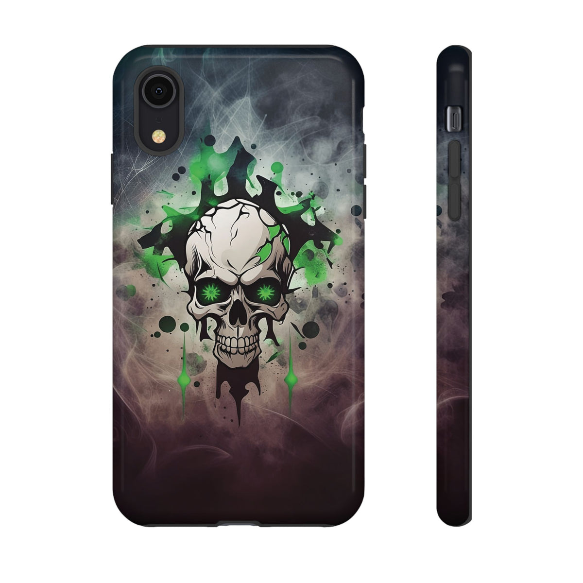 Phone Case - Tough - Green Skull