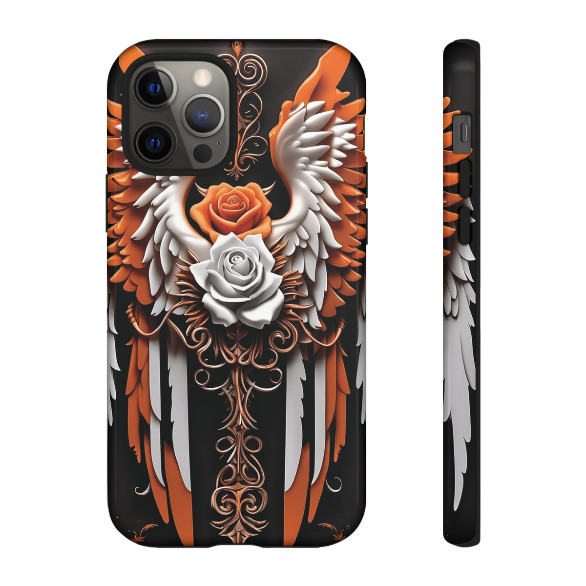 Phone Case - Tough - Orange Angel Wings