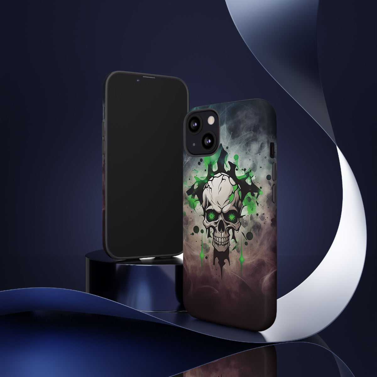 Phone Case - Tough - Green Skull