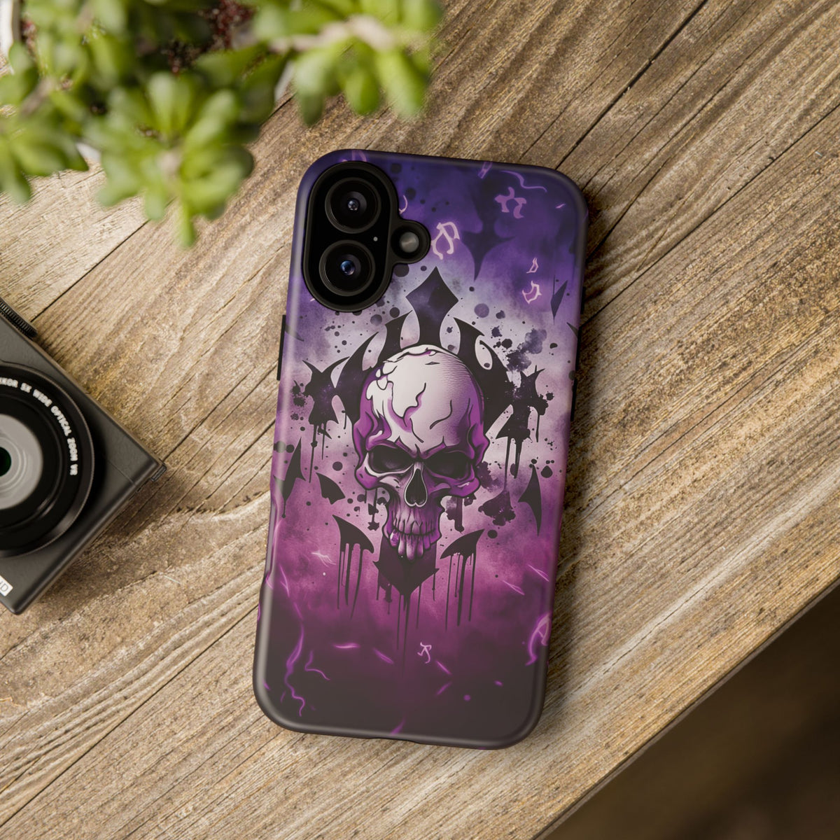 Phone Case - Tough - Purple Skull