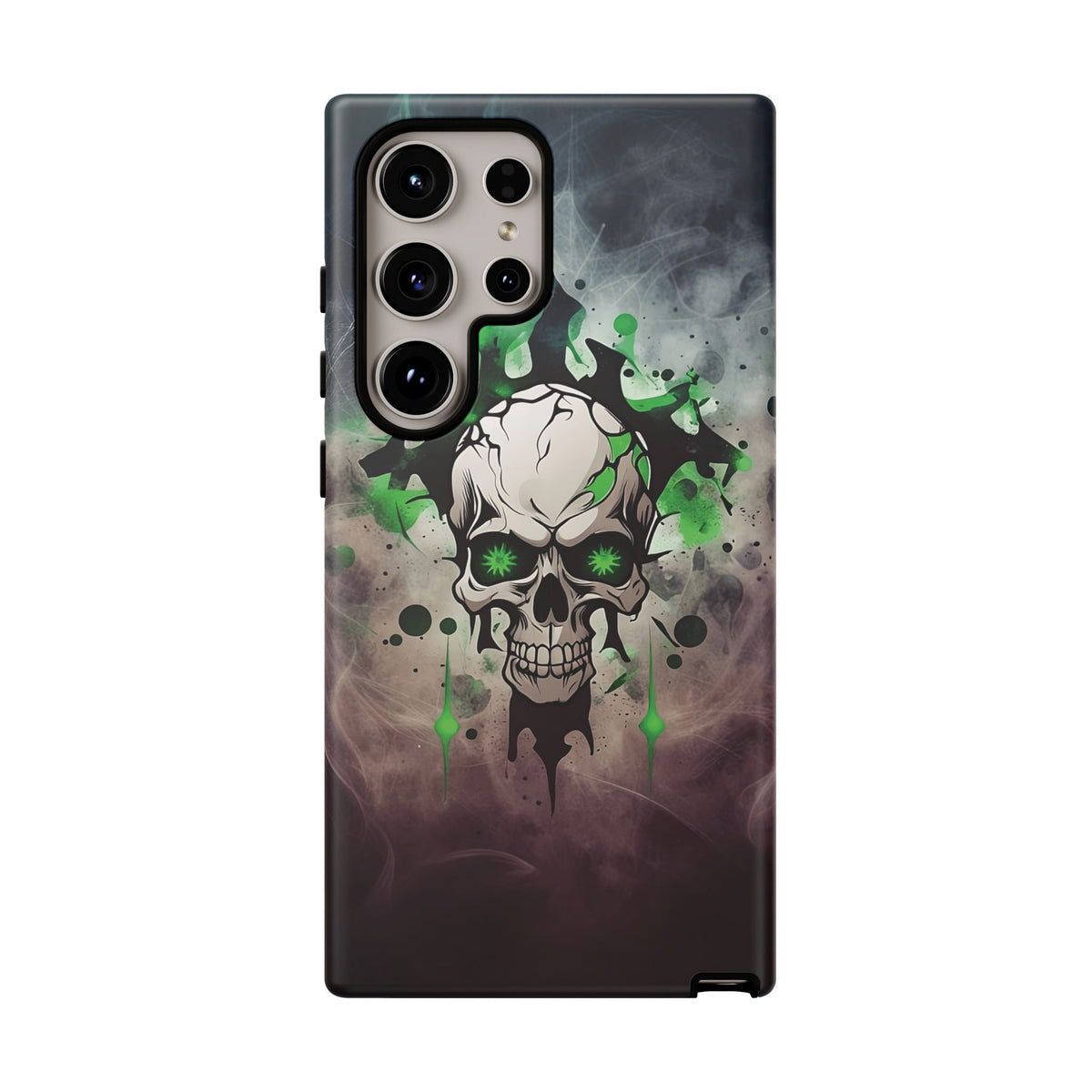 Phone Case - Tough - Green Skull