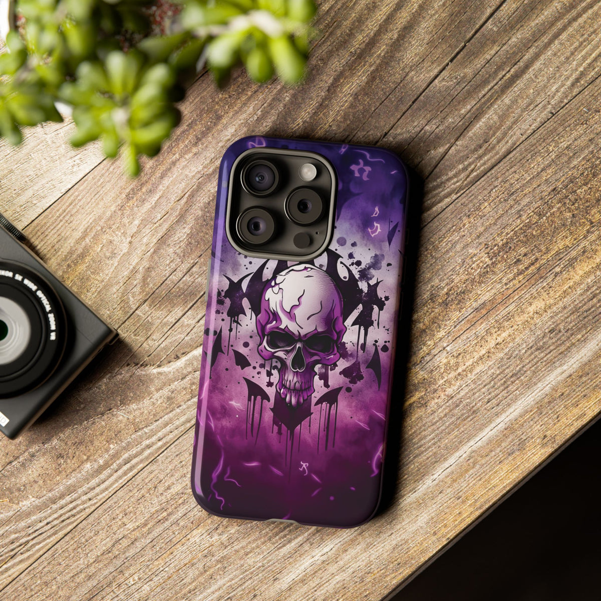 Phone Case - Tough - Purple Skull