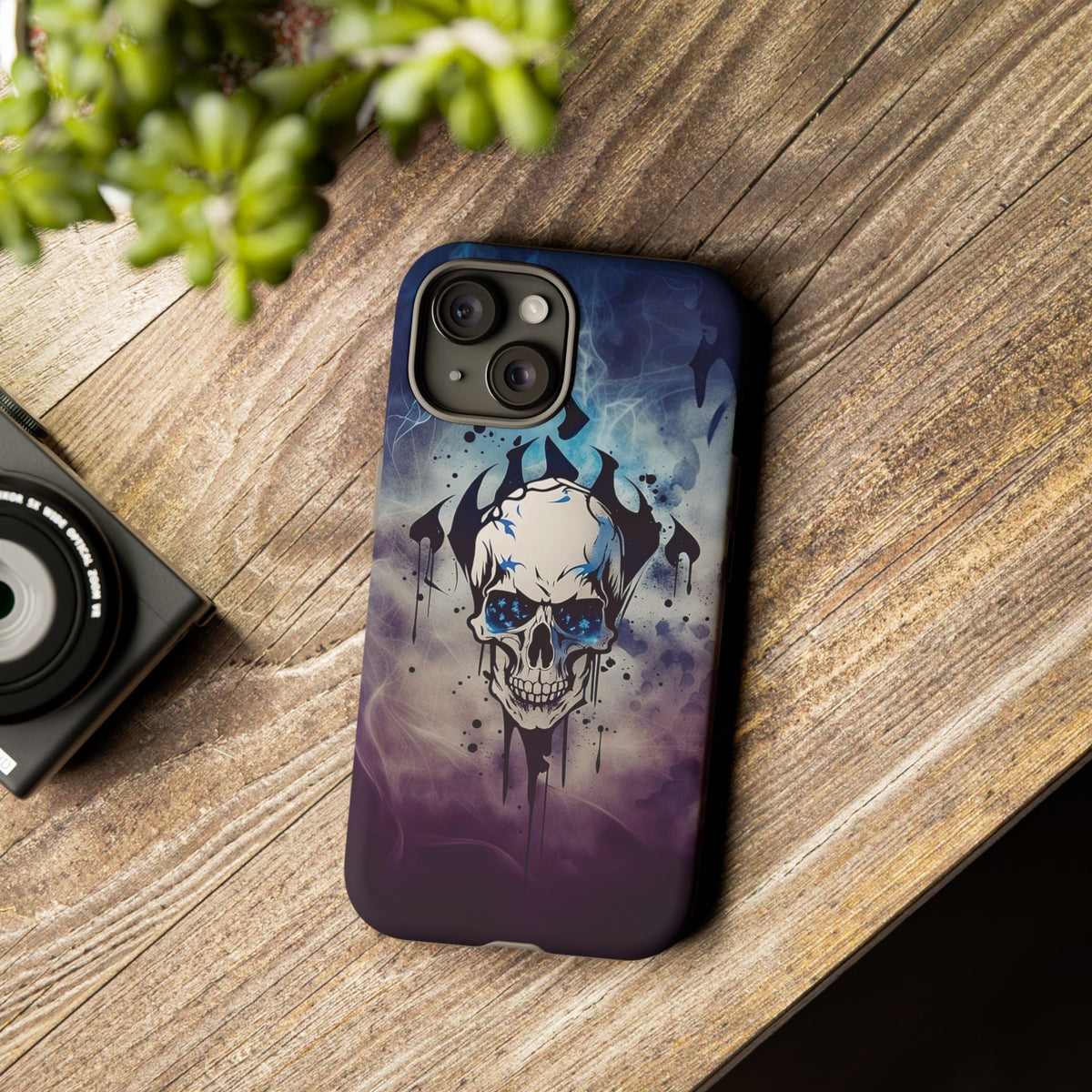 Phone Case - Tough - Blue Skull