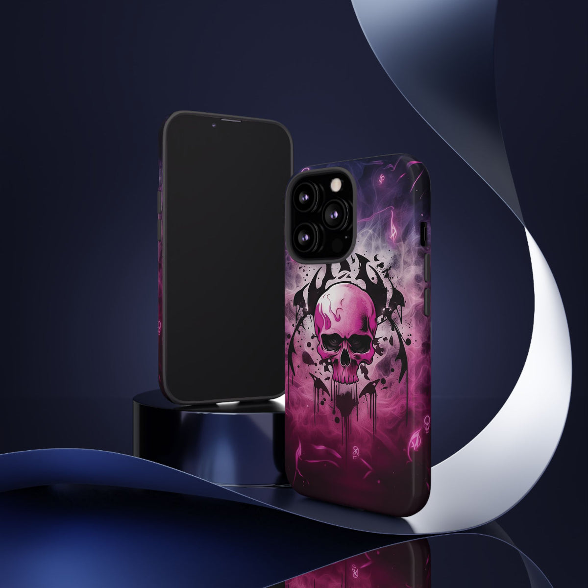 Phone Case - Tough - Pink Skull