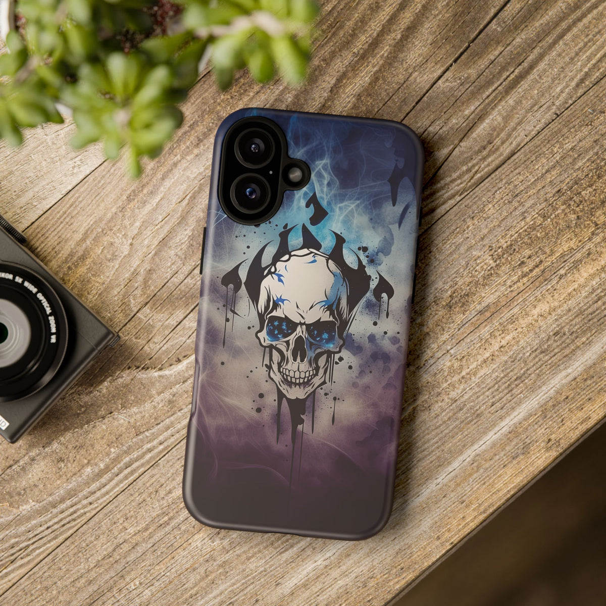 Phone Case - Tough - Blue Skull