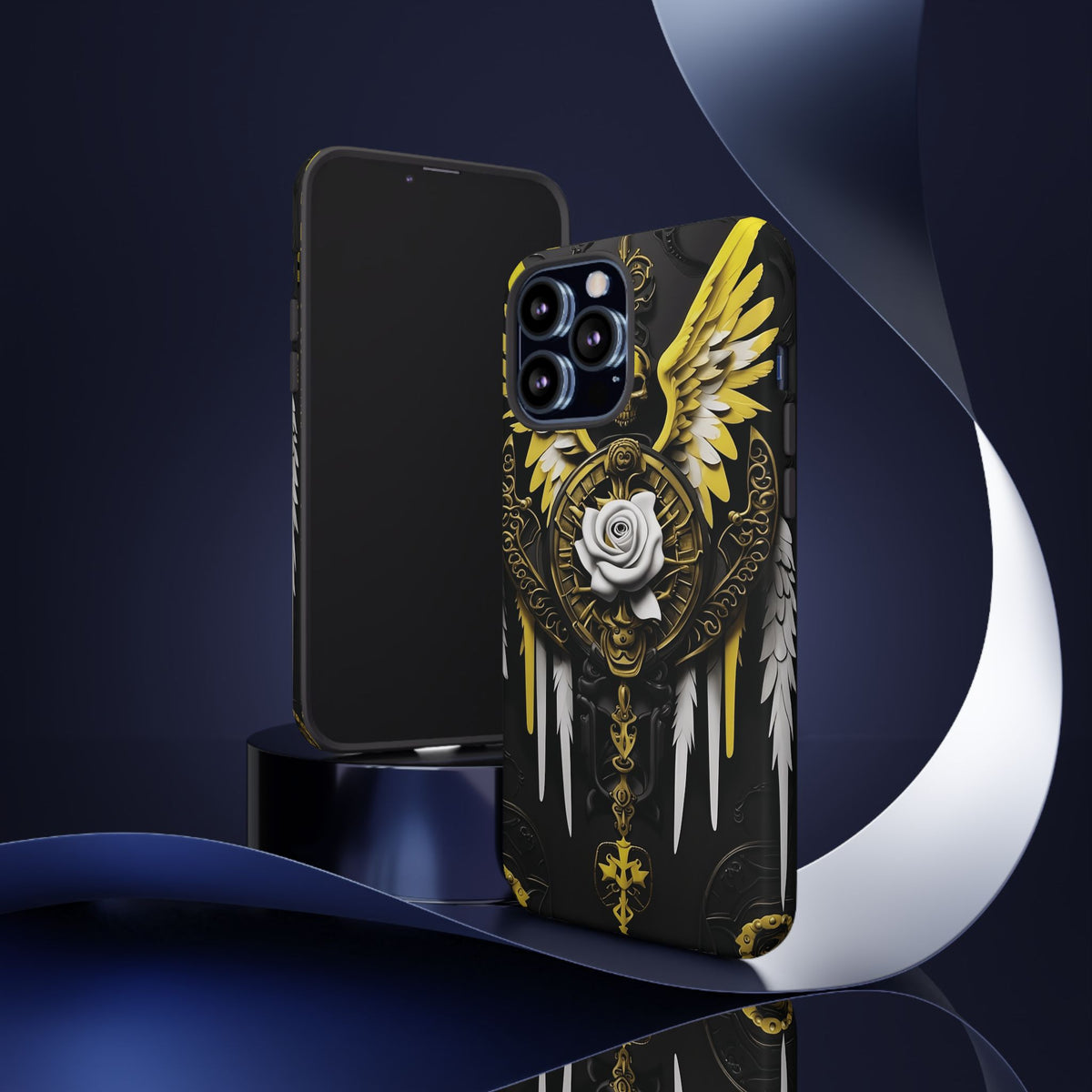Phone Case - Tough - Yellow Angel Wings