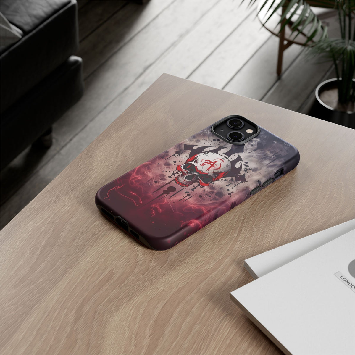 Phone Case - Tough - Red Skull