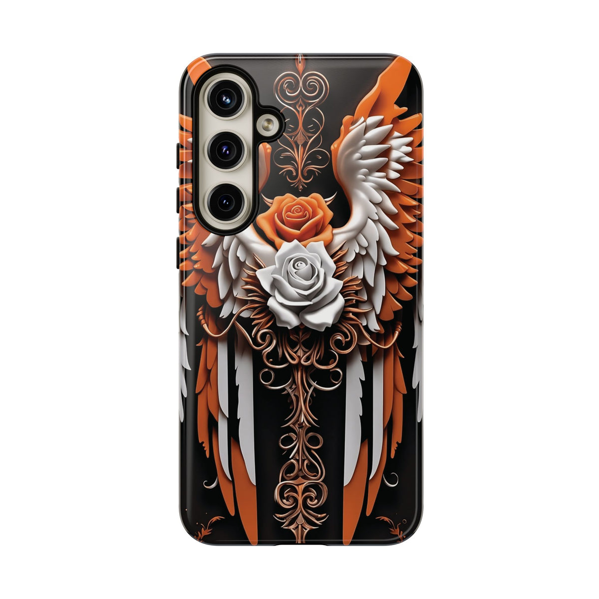 Phone Case - Tough - Orange Angel Wings