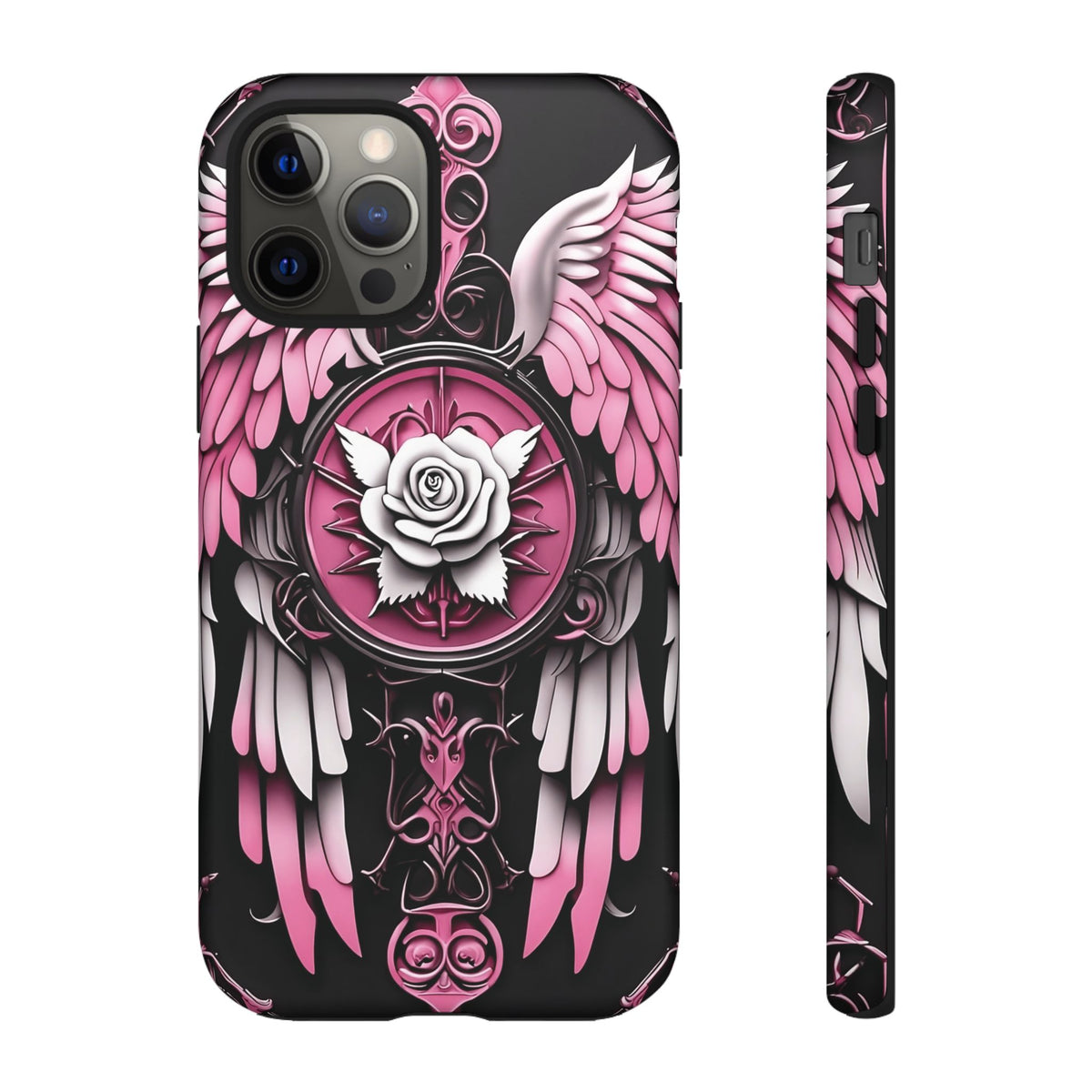 Phone Case - Tough - Pink Angel Wings