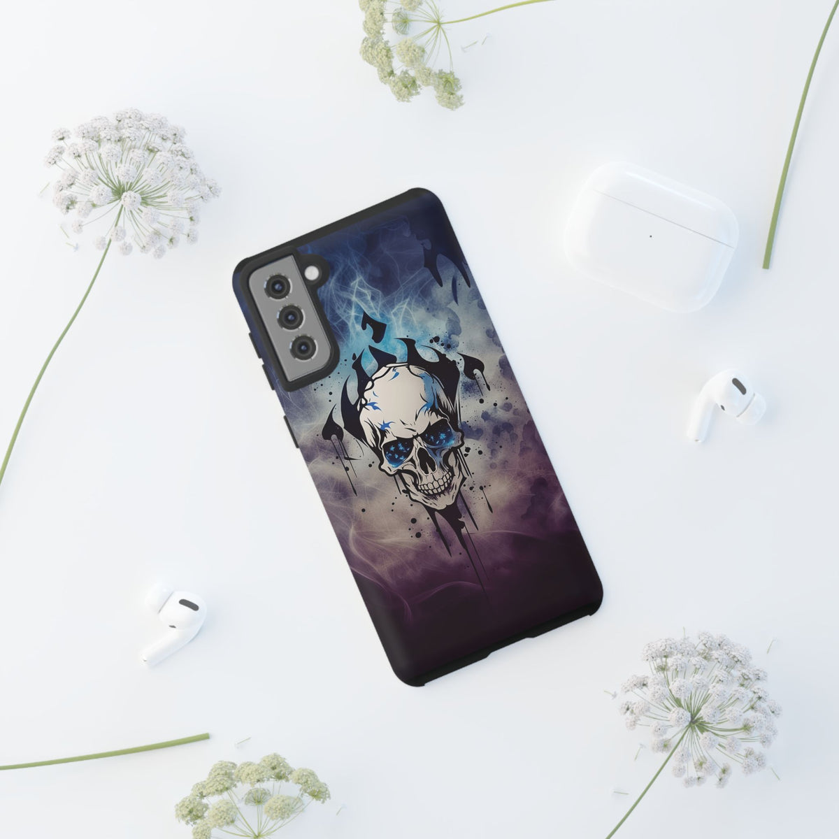 Phone Case - Tough - Blue Skull