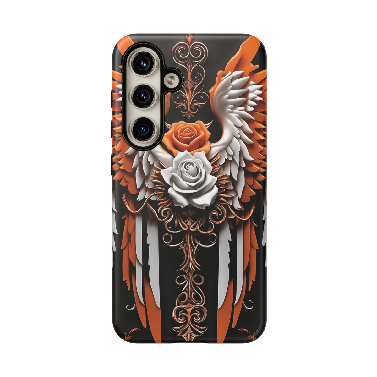 Phone Case - Tough - Orange Angel Wings