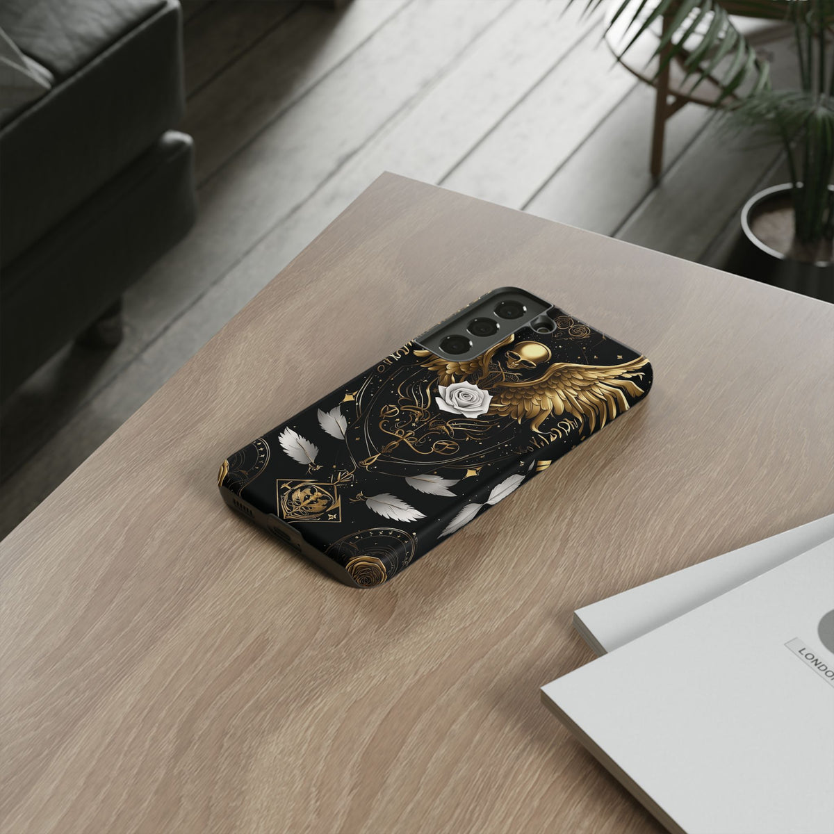 Phone Case - Tough - Gold Angel Wings