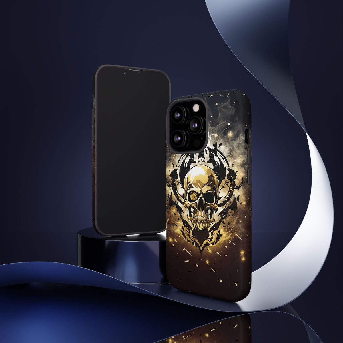 Phone Case - Tough - Gold Skull
