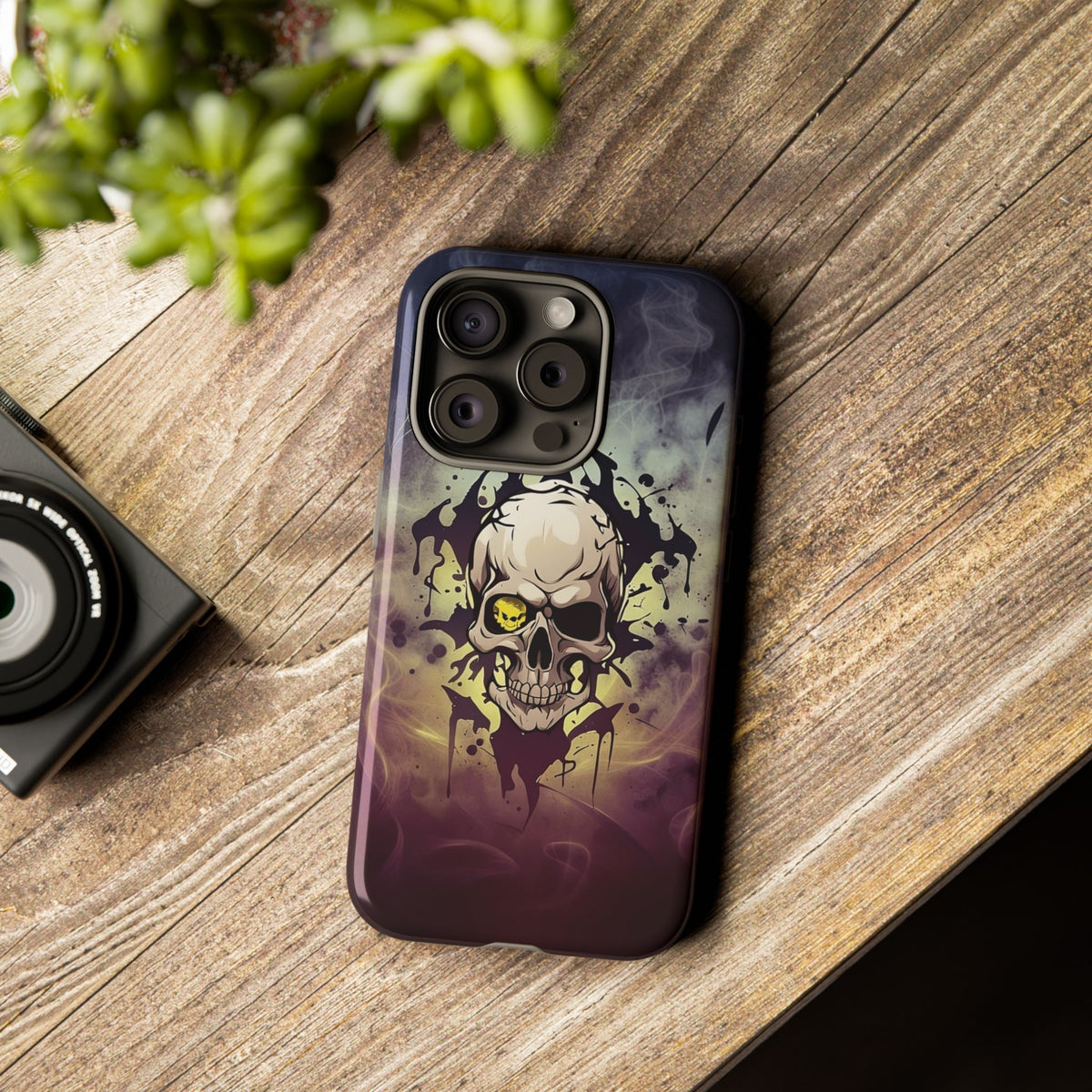 Phone Case - Tough - Yellow Skull